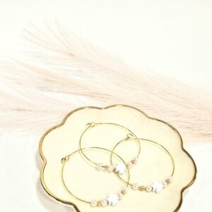 Μαρτυρικό Επιχρυσωμένο Βραχιόλι με Λευκό Σταυρό – Χειροποίητο Σετ 50 τμχ