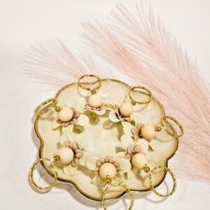 Μαρτυρικό Μπρελόκ Λουλούδι Επιχρυσωμένο – Χειροποίητο Σετ 50 τμχ