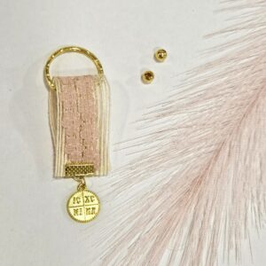 Μαρτυρικό Μπρελόκ Ροζ με Κωνσταντινάτο  – Χειροποίητο Σετ 50 τμχ