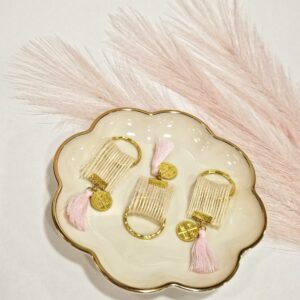 Μαρτυρικό Μπρελόκ Εκρού με Κωνσταντινάτο  – Χειροποίητο Σετ 50 τμχ