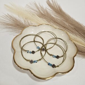 Μαρτυρικό Βραχιόλι Καφέ – Χειροποίητο Σετ 50 τμχ