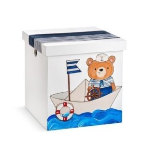 Αρκουδάκι ναυτάκι. Χειροποίητο Σετ Βάπτισης