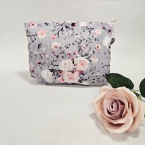 Νεσεσέρ Υφασμάτινο Λιλά Φόντο & Λουλούδια