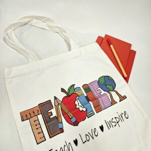 Tote bag "Teacher", Υφασμάτινη