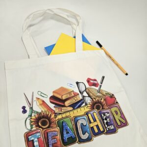Tote bag "Teacher", Υφασμάτινη