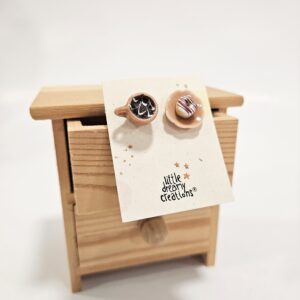 Σκουλαρίκια “Coffee Break Beige”