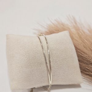 Βραχιόλι Ασημί - Διπλό