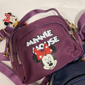 Υφασμάτινο Τσαντάκι “Minnie Mouse” με 3 Θήκες & Φερμουάρ