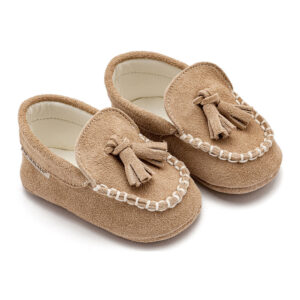 Babywalker Καστόρινο loafer με φουντάκια