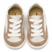 Babywalker Δίχρωμο δερμάτινο δετό sneaker - Image 3