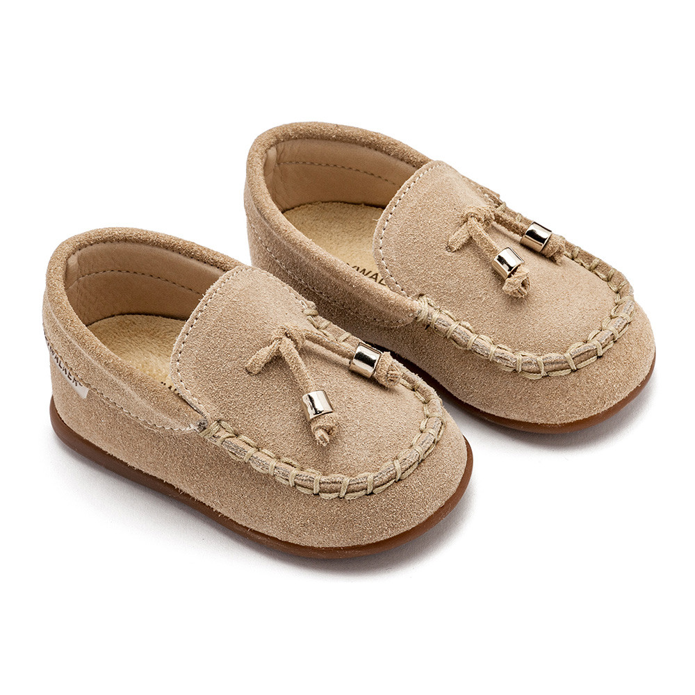 Babywalker Καστόρινο δετό loafer