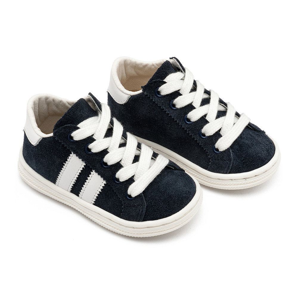 Babywalker Δίχρωμα καστόρινα δετά σνίκερς