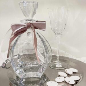 Σετ ποτήρι και καράφα γάμου κρυστάλλινα Βοημίας