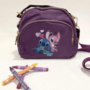 Υφασμάτινο Τσαντάκι “Lilo & Stitch” με 3 Θήκες & Φερμουάρ