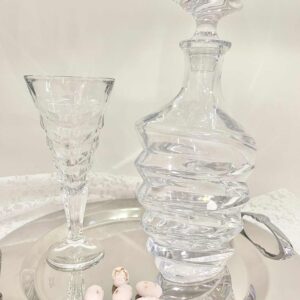 Σετ ποτήρι και καράφα γάμου κρυστάλλινα Βοημίας