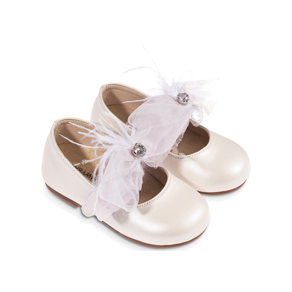 Babywalker Δερμάτινο γοβάκι μονή μπαρέτα