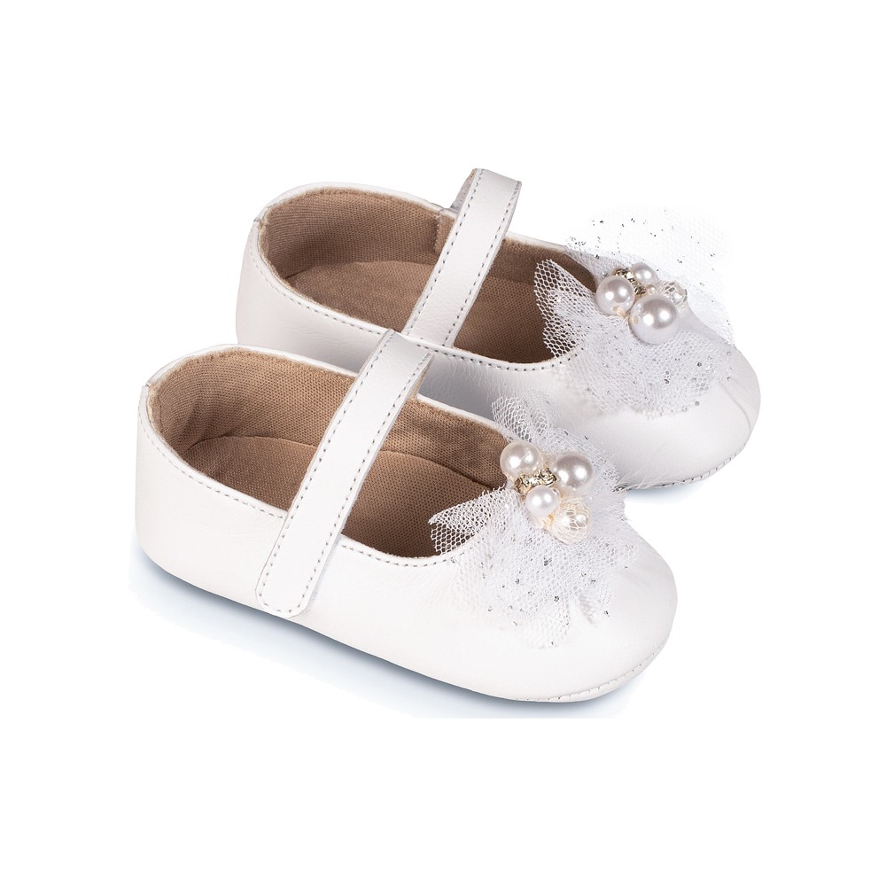 Babywalker Δερμάτινο γοβάκι μονή μπαρέτα