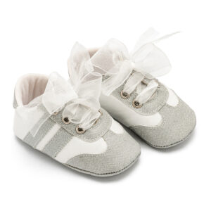 Babywalker Δερμάτινα δετά sneakers