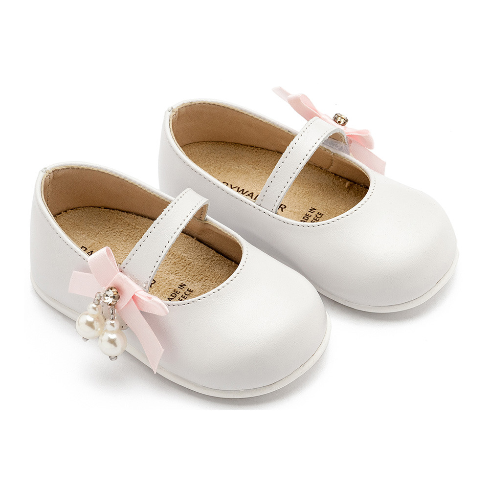 Babywalker Δερμάτινο γοβάκι μονή μπαρέτα