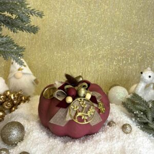 Κεραμική κολοκύθα γούρι - Cherry orchant