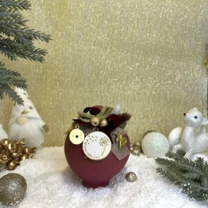 Χειροποίητος Κεραμικός Κουμπαράς - Cherry orchand