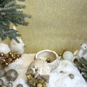 Χειροποίητο Κεραμικό Ρόδι Φοντανιέρα - Εκρού