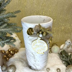 Χειροποίητο Κεραμικό Βάζο -  Λευκό