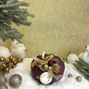 Κεραμική κολοκύθα γούρι - Bordeaux