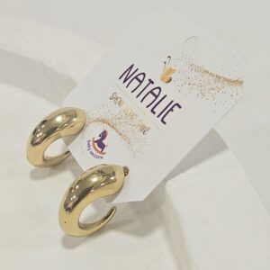 Σκουλαρίκια "Golden Flow Hoops"