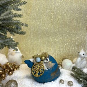 Χειροποίητη Κεραμική Σβούρα - Μπλε