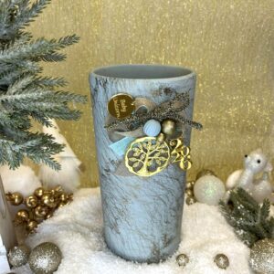 Χειροποίητο Κεραμικό Βάζο - Misty Teal