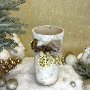 Χειροποίητο Κεραμικό Βάζο -  Εκρού