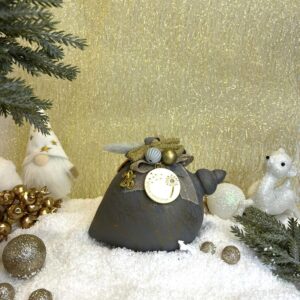 Χειροποίητη Κεραμική Σβούρα - Γκρι