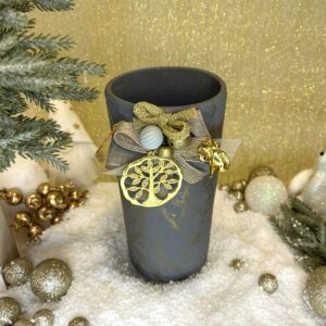 Χειροποίητο Κεραμικό Βάζο -  Γκρι