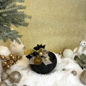 Χειροποίητο Κεραμικό Ρόδι Φοντανιέρα - Mαύρο