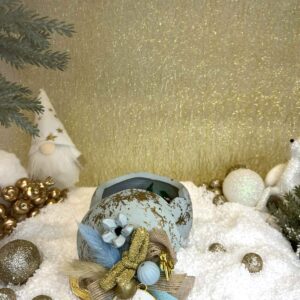 Χειροποίητο Κεραμικό Ρόδι Φοντανιέρα - Misty Teal