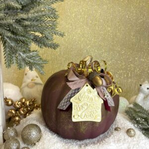 Κεραμική κολοκύθα γούρι - Bordeaux