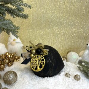 Χειροποίητη Κεραμική Σβούρα - Μαύρη