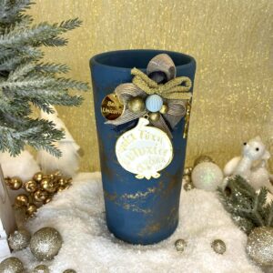 Χειροποίητο Κεραμικό Βάζο -  Μπλε