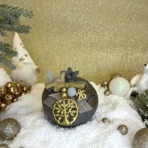 Χειροποίητο Κεραμικό Ρόδι Φοντανιέρα - Γκρι