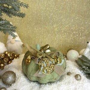 Κεραμική κολοκύθα γούρι - Olive