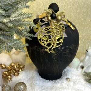 Χειροποίητος Κεραμικός Κουμπαράς - Μαύρος