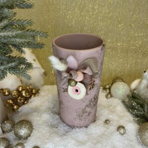 Χειροποίητο Κεραμικό Βάζο -  Πούδρα