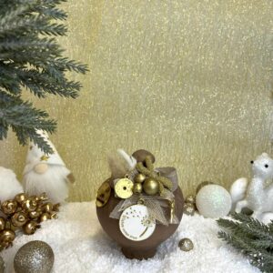 Χειροποίητος Κεραμικός Κουμπαράς - Μοκκα