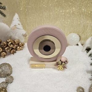 Ξύλινο γούρι Μάτι - Πούδρα