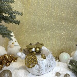 Χειροποίητη Κεραμική Σβούρα - Λευκή