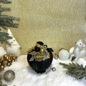 Χειροποίητος Κεραμικός Κουμπαράς - Μαύρος