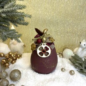 Κεραμικό γούρι Αχλάδι - Bordeaux