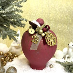 Χειροποίητος Κεραμικός Κουμπαράς - Cherry orchant