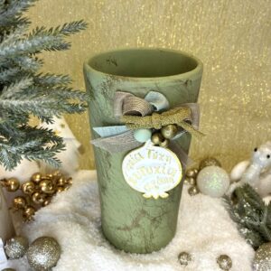 Χειροποίητο Κεραμικό Βάζο -  Olive